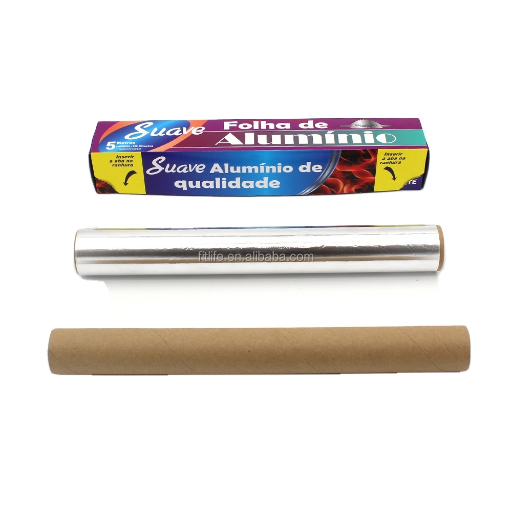 Wholesale Heavy Duty Aluminum Foil Paper Roll Silver Tin Foil for BBQ Kitchen Customized Thickness