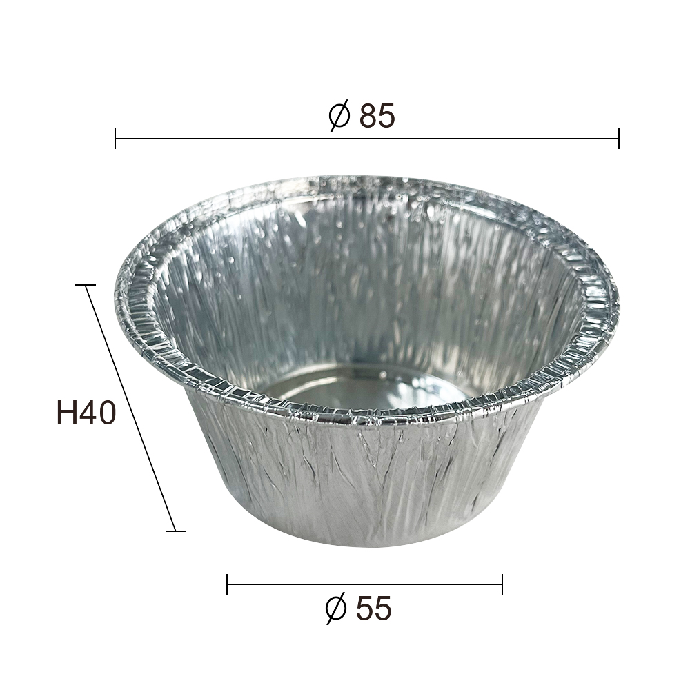 Disposable Small Round Aluminum Foil Food Containers Trays Food Grade Factory Sales
